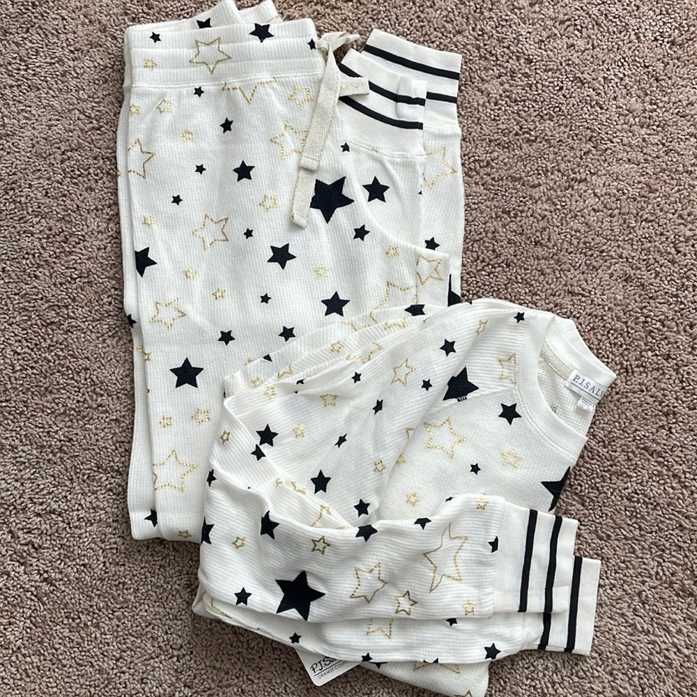 PJ Salvage Star Thermal Pajamas NWT